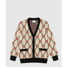 [GUCCI-구찌]로고 니트 코트 678308