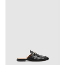 [GUCCI-구찌]GG 레더 홀스빗 슬리퍼 813864