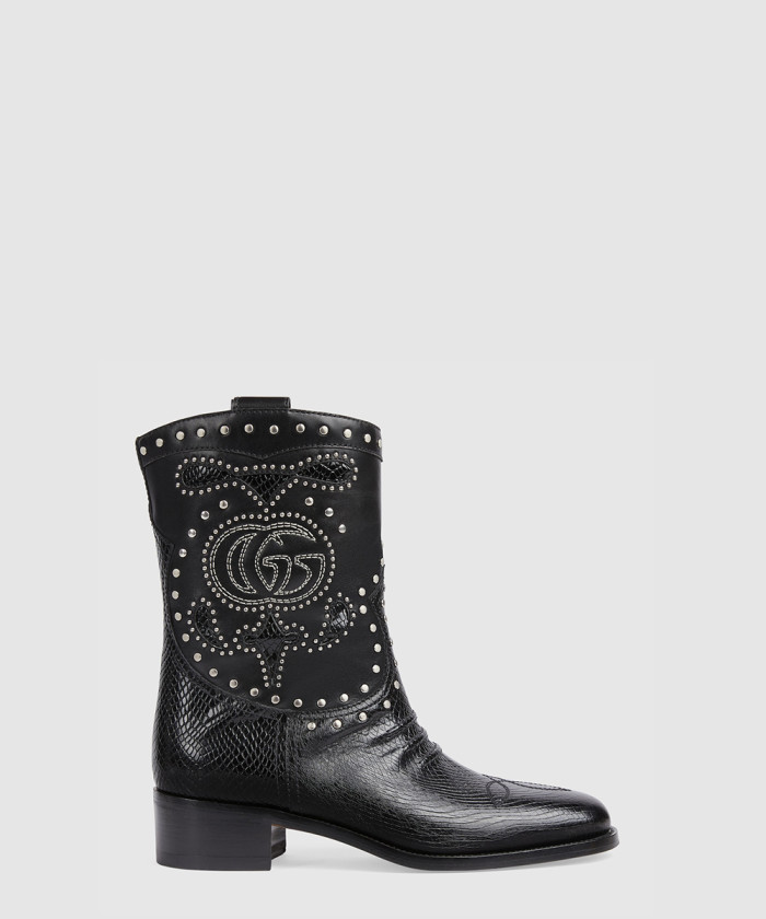 [GUCCI-구찌]더블 G스터드 장식의 부츠 750508