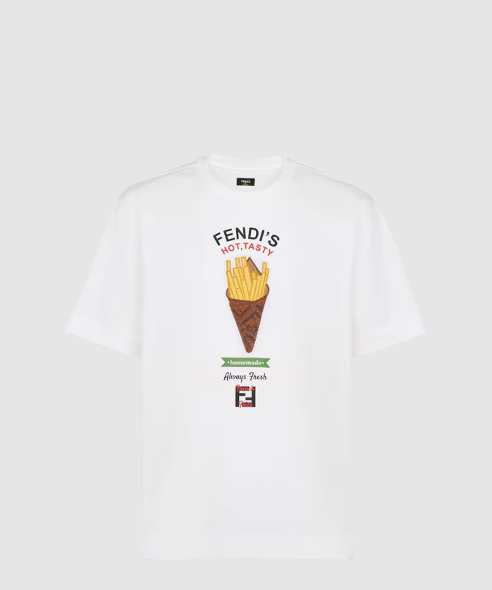 [FENDI-펜디]코튼 펜딜리셔스 티셔츠 FY0936