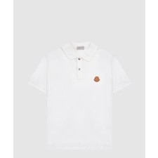 [MONCLER-몽클레어]로고 패치 코튼 피케 폴로 셔츠