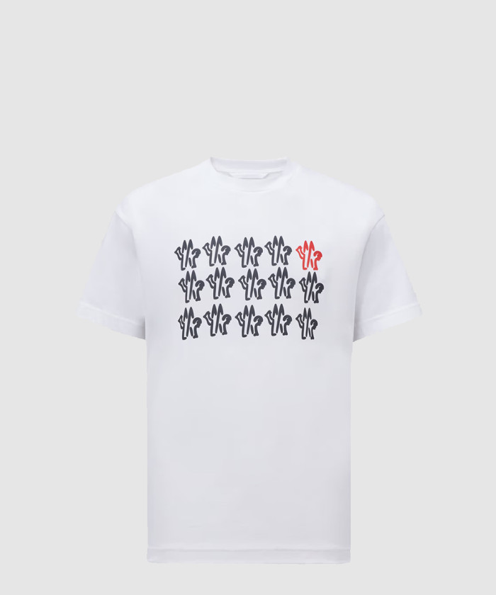 [MONCLER-몽클레어]엠보싱 로고 코튼 티셔츠