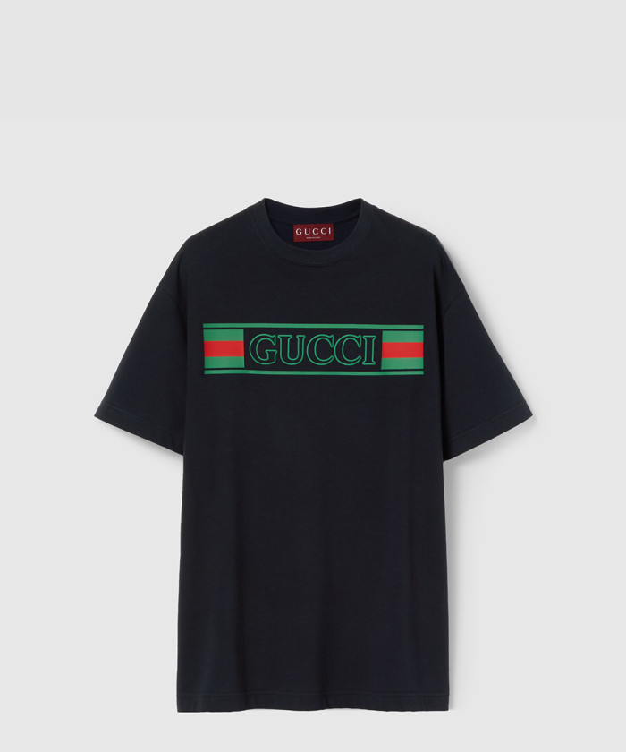 [GUCCI-구찌]프린트 코튼 저지 티셔츠 796395