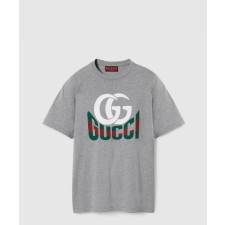 [GUCCI-구찌]프린트 코튼 저지 티셔츠 ‎796395