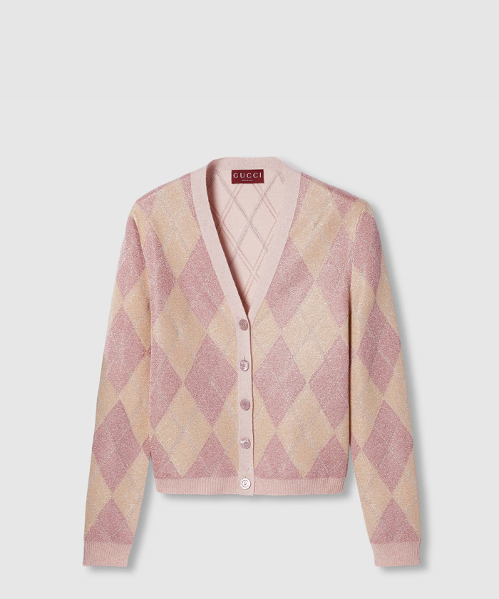 [GUCCI-구찌]비스코스 라메 및 울 가디건 815708