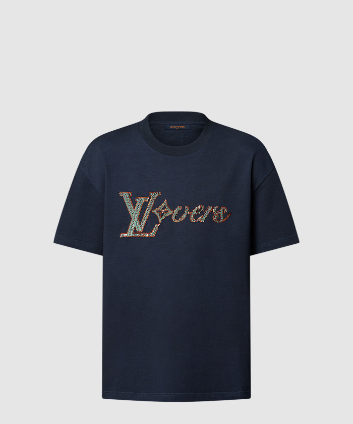 [LOUIS VUITTON-루이비통]러버스 엠벨리시드 쇼트 슬리브드 티셔츠 1AGHXP