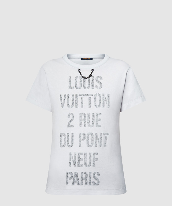 [LOUIS VUITTON-루이비통]스텐실 시그니처 티셔츠 1AGQFA