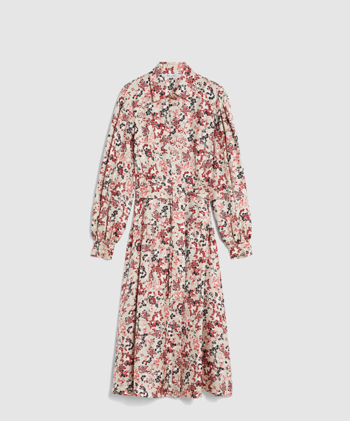 [MAXMARA-막스마라]프린트 실크 플레어 드레스