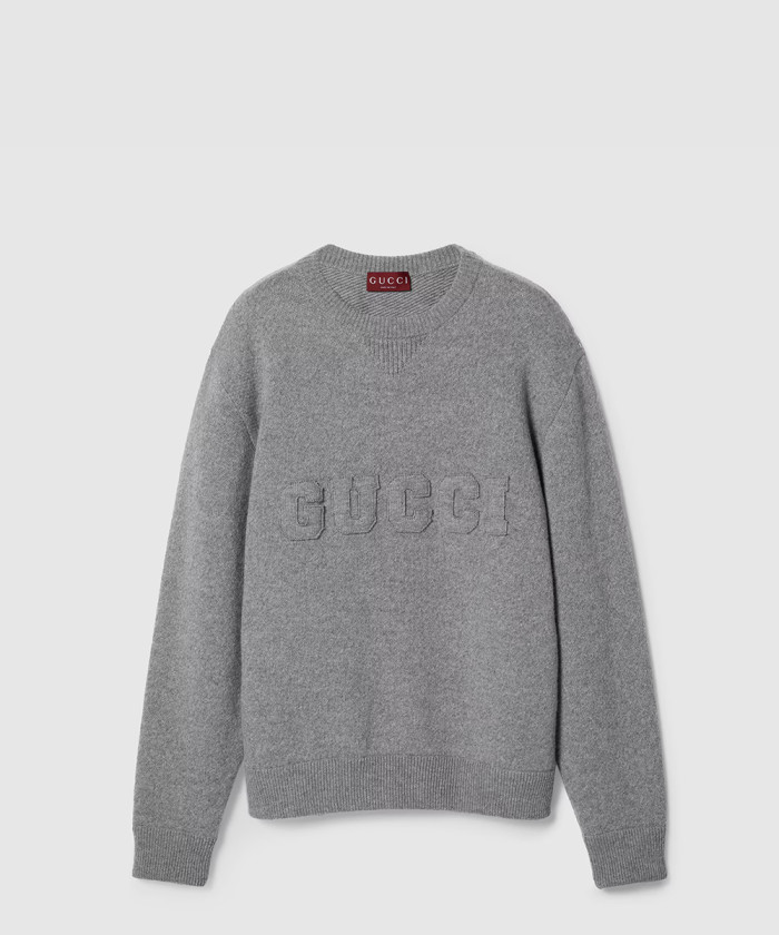 [GUCCI-구찌]자수 장식의 울 니트 스웨터 811405