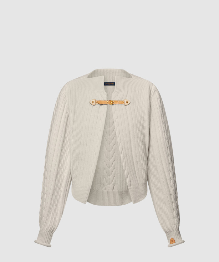 [LOUIS VUITTON-루이비통]케이블 니트 스트랩 가디건 1AGPQZ