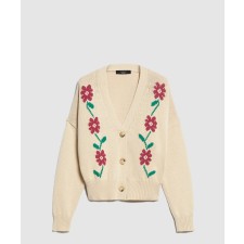 [MAXMARA-막스마라]인레이 디테일 코튼 가디건