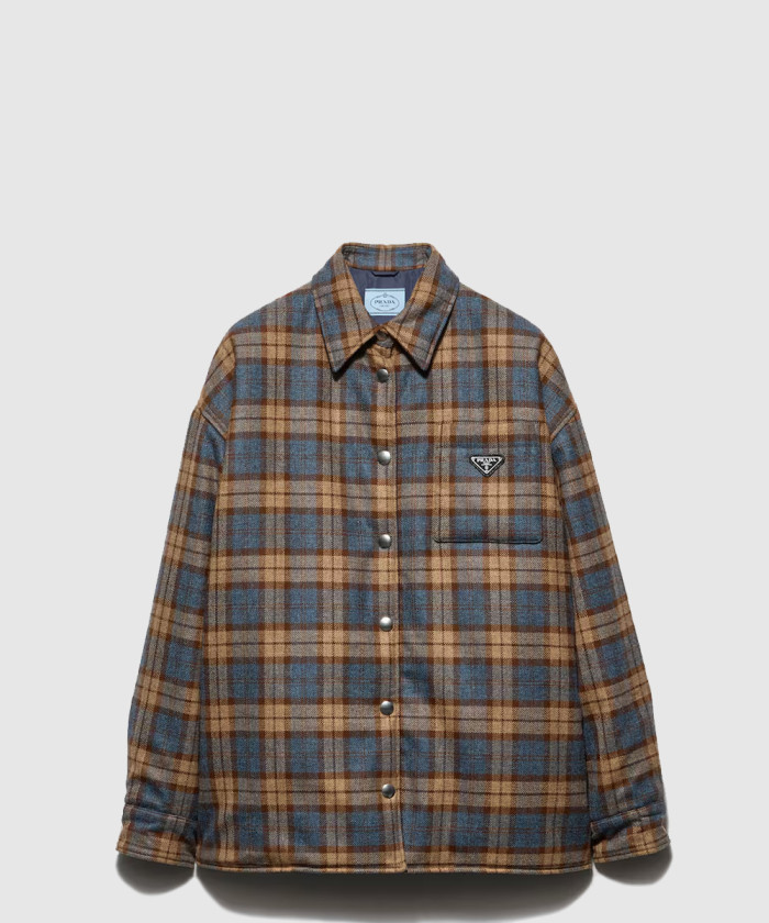 [PRADA-프라다]체크 울 트윌 럼버잭 재킷 29T060