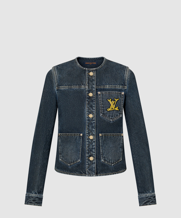 [LOUIS VUITTON-루이비통]노티컬 LV 패치 데님 재킷 1AFPH8