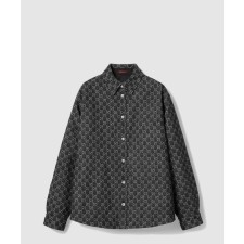 [GUCCI-구찌]리버서블 울 및 GG 데님 셔츠 ‎766142