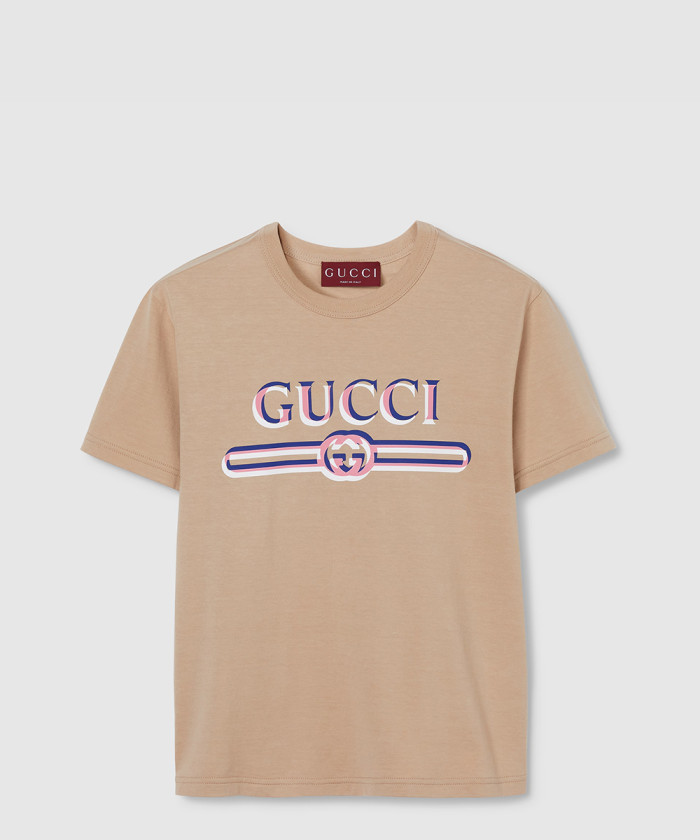 [GUCCI-구찌]프린트 코튼 저지 티셔츠 ‎798764