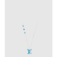 [LOUIS VUITTON-루이비통]펜던트 실버 블루 M01093
