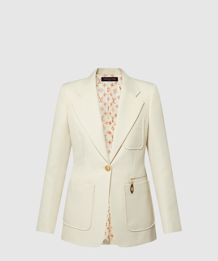 [LOUIS VUITTON-루이비통]테크 개버딘 컬리지에이트 블레이저 1AGNR9