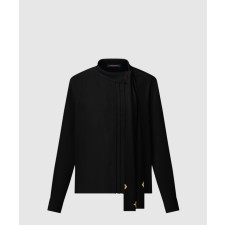 [LOUIS VUITTON-루이비통]플리츠 디테일 펜던트 칼라 셔츠 1AGP50