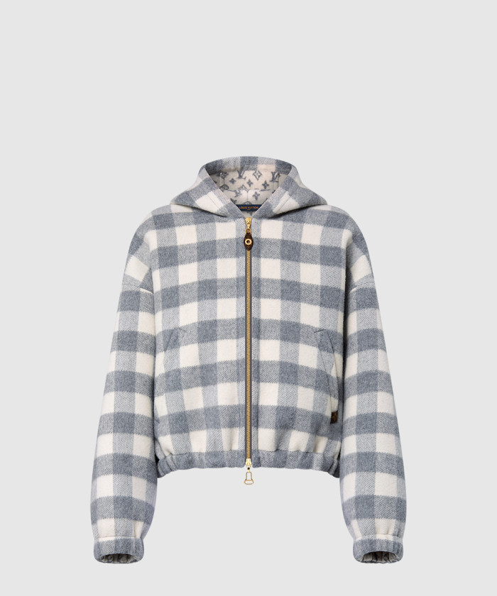 [LOUIS VUITTON-루이비통]더블 페이스 체크 집업 재킷 1AGPEN