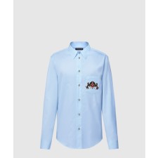 [LOUIS VUITTON-루이비통]엠브로이더드 롱 슬리브드 코튼 셔츠 1AGJNC