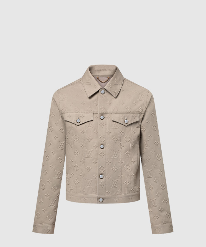[LOUIS VUITTON-루이비통]모노그램 엠보싱 데님 재킷 1AHBEZ