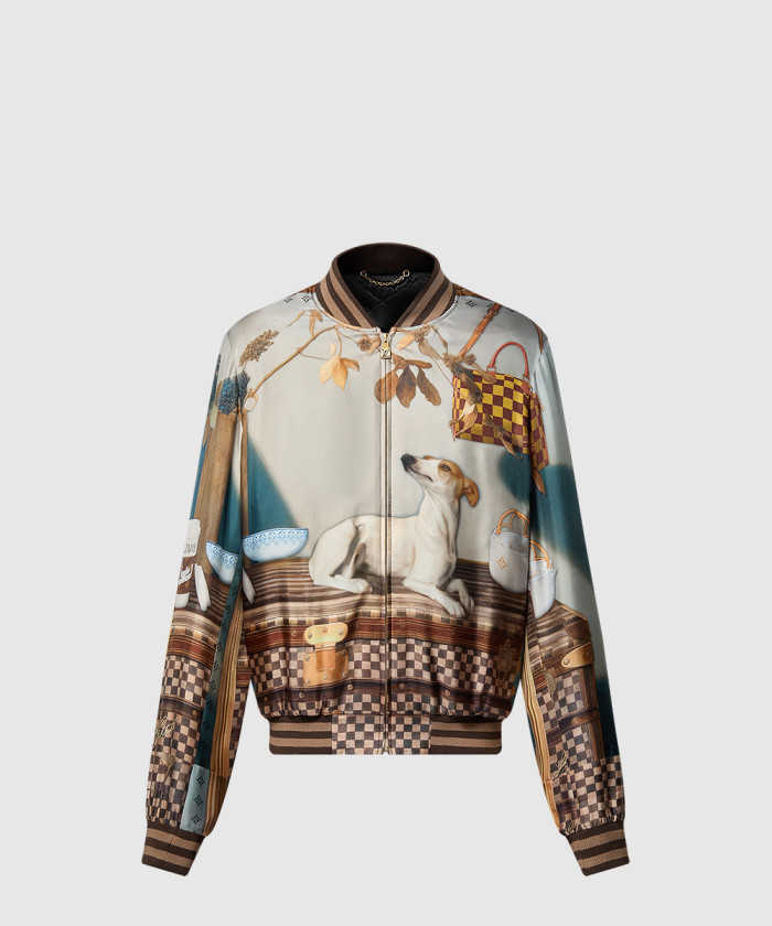 [LOUIS VUITTON-루이비통]실크 스카프 수베니어 재킷 1AGKDC