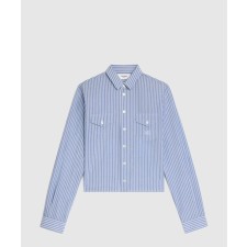 [CELINE-셀린느]스트라이프 코튼 크롭 셔츠 RC00R7