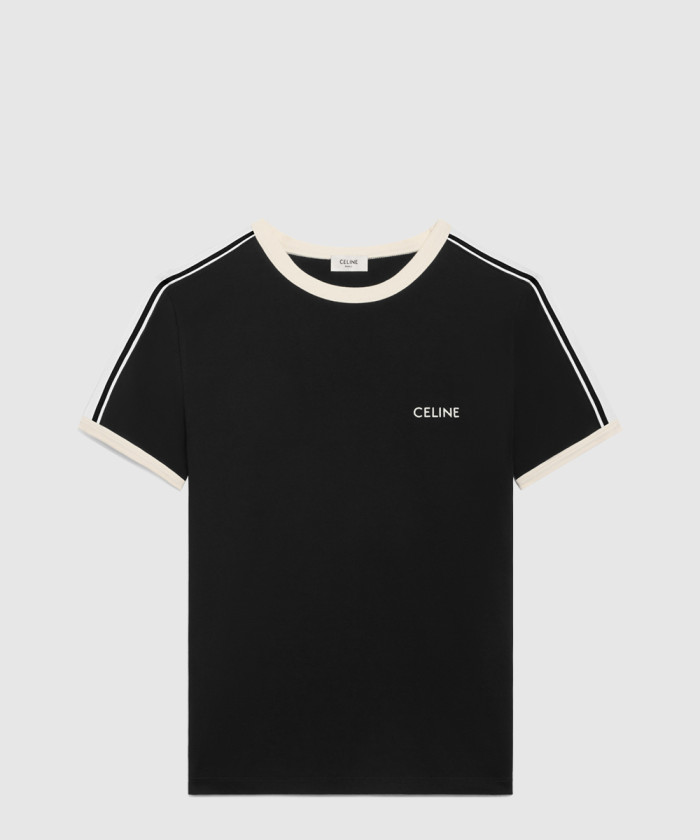 [CELINE-셀린느]레귤러 핏 저지 코튼 티셔츠 2X15N6
