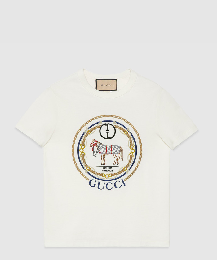 [GUCCI-구찌]인터로킹 G 코튼 저지 티셔츠 748287