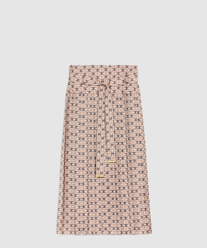 [CELINE-셀린느]플리츠 스커트 실크 조젯 RJ00H0