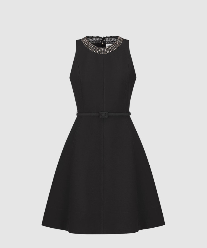 [DIOR-디올]자수 플레어 드레스 451R8