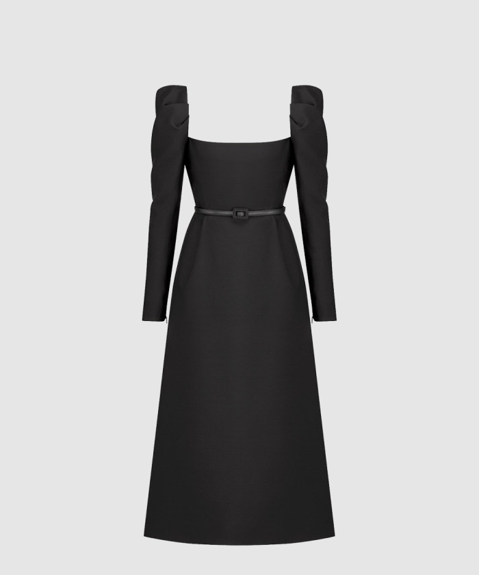 [DIOR-디올]벨트 미디 드레스 511R3