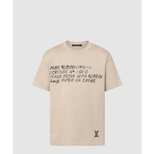 [LOUIS VUITTON-루이비통]LV x 박서보 쇼트 슬리브드 코튼 크루넥 1AFXYN