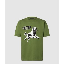 [LOUIS VUITTON-루이비통]쇼트 슬리브드 코튼 크루넥 1AGJS2