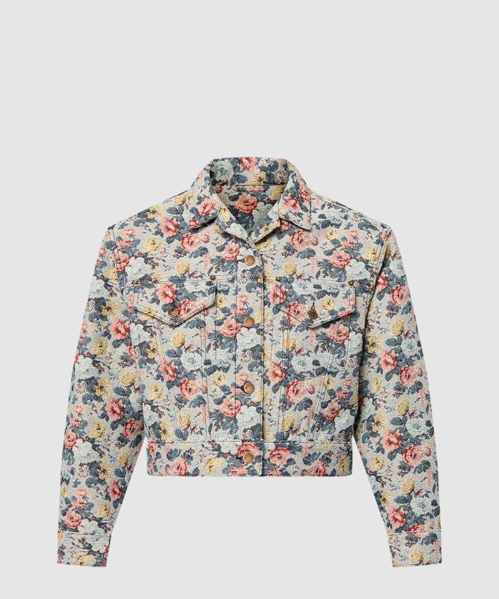 [LOUIS VUITTON-루이비통]플로럴 자카드 크롭 재킷 1AGPL4