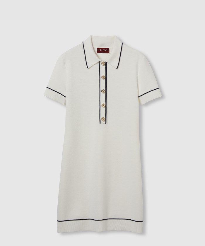 [GUCCI-구찌]파인 울 폴로 드레스 ‎813816