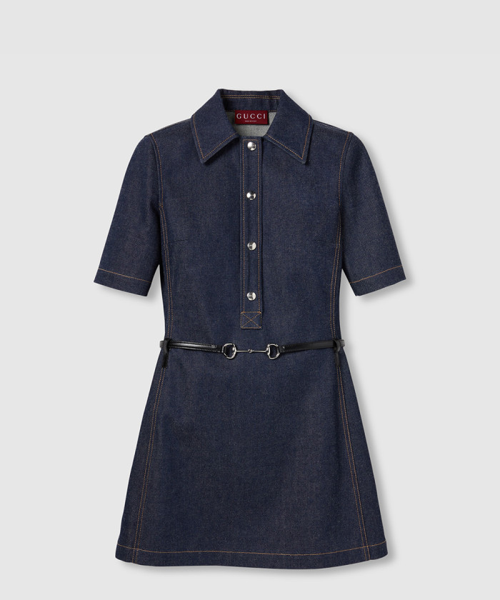 [GUCCI-구찌]홀스빗 데님 미니 드레스 819818