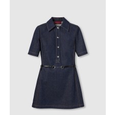 [GUCCI-구찌]홀스빗 데님 미니 드레스 819818