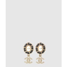 [CHANEL-샤넬]더블 C 진주 귀걸이 AB6768