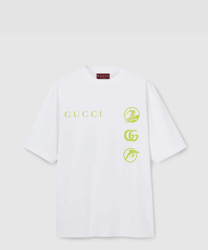 [GUCCI-구찌]프린트 코튼 저지 티셔츠 798115