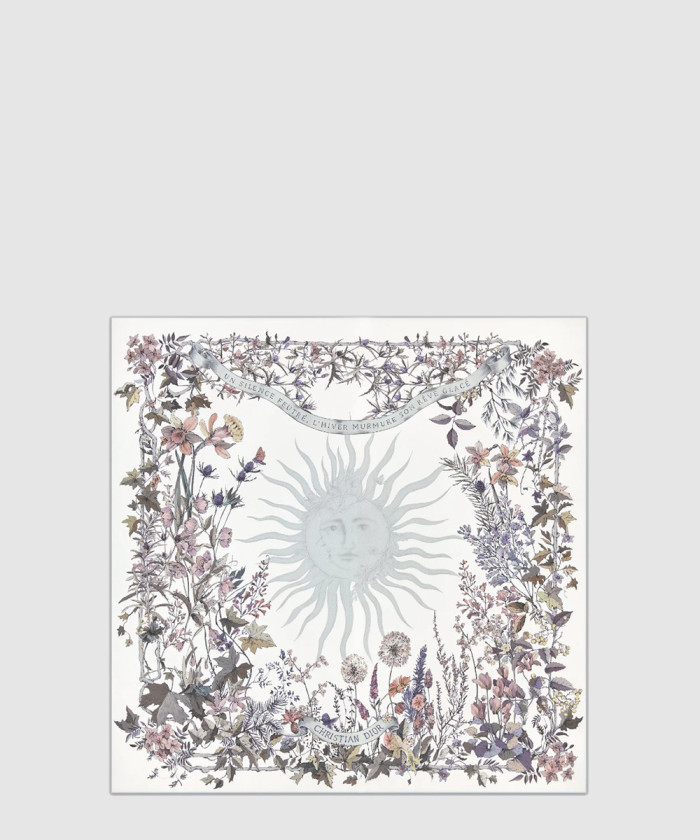 [DIOR-디올]Dior 4 Saisons Hiver Soleil 90 스퀘어 스카프 42STA