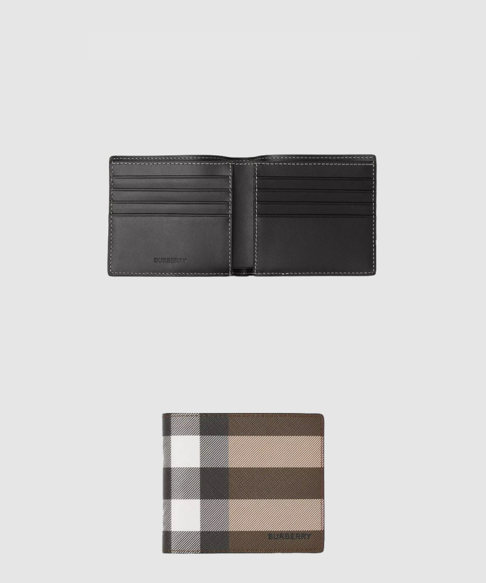 [BURBERRY-버버리]체크 E-캔버스 반지갑 80366661