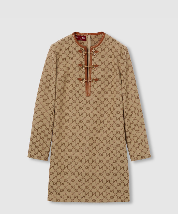 [GUCCI-구찌]홀스빗 GG 캔버스 드레스 820404