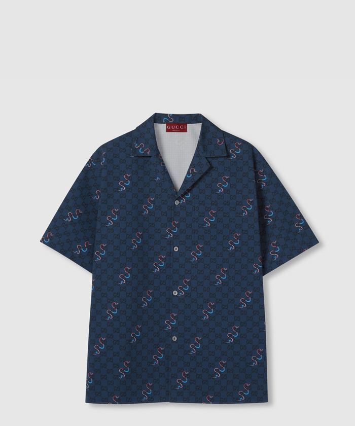 [GUCCI-구찌]컬렉션 프린트 코튼 셔츠 794907