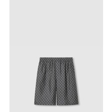 [GUCCI-구찌]실크 트윌 쇼츠 위드 GG 섀도우 798619