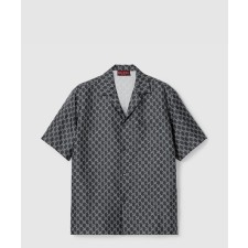 [GUCCI-구찌]GG 섀도우 실크 셔츠 장식 794907