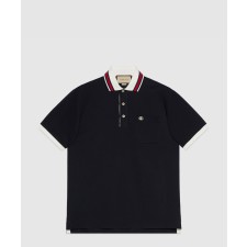 [GUCCI-구찌]더블 G 코튼 피케 폴로 752604