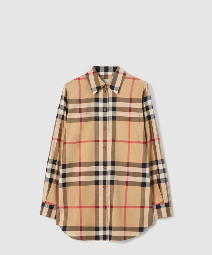 [BURBERRY-버버리]체크 코튼 셔츠 80713381
