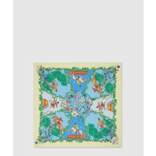 [GUCCI-구찌]올오버 플로라 프린트 실크 까레 810870