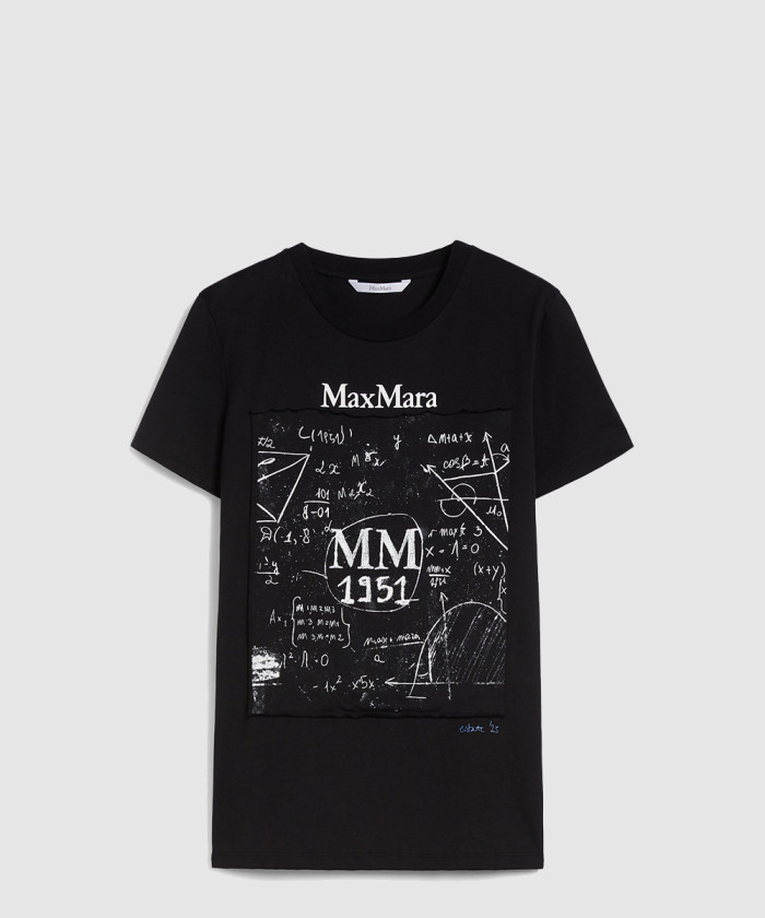 [MAXMARA-막스마라]레귤러핏 프린트 코튼 티셔츠
